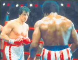  ?? ?? Stallone in a scene from Rocky.