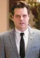  ?? JACQUELYN MARTIN/AP ?? Florida Rep. Matt Gaetz has long maintained that he was innocent of wrongdoing.