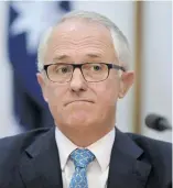  ??  ?? Australian Prime Minister Malcolm Turnbull