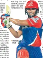  ??  ?? Rishabh Pant