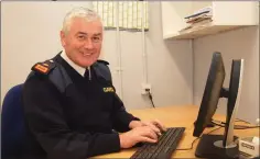  ??  ?? Superinten­dent Gerry McGrath at Gorey Garda Station last week.