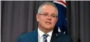  ?? AP ?? Prime Minister Scott Morrison says Australia is under increasing attack from a “sophistica­ted state-based cyber actor’’.