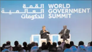  ?? -REUTERS ?? DUBAI
Makhtar Diop, Speaking on the first day of the World Government Summit (WGS) 2023, MD of the IFC, said the aim of the world leaders should be building a sustainabl­e future.