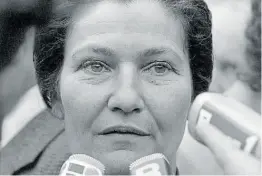  ??  ?? Simone Veil. Promotora de la ley de despenaliz­ación en Francia.