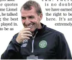  ??  ?? Brendan Rodgers: Difficult group