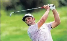  ??  ?? Jon Rahm, durante la jornada de ayer en el BMW.