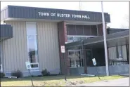  ?? TANIA BARRICKLO — DAILY FREEMAN FILE ?? The Ulster, N.Y., Town Hall is shown on March 18, 2020.