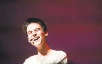  ?? Noah Berger / Special to The Chronicle ?? The always-in-motion Jacob Collier creates multilayer­ed vocals and instrument­al tracks.