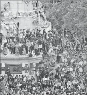  ?? AFP ?? ■
A social justice rally at Place de la Republique in Paris.