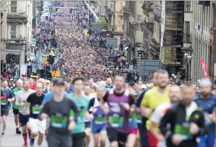  ??  ?? Crowds in the Bank of Scotland Great Scottish Run... and soon marathon runners could return