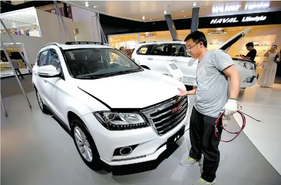  ?? JASON LEE/REUTERS ?? El modelo Haval H2 de la automotriz china.