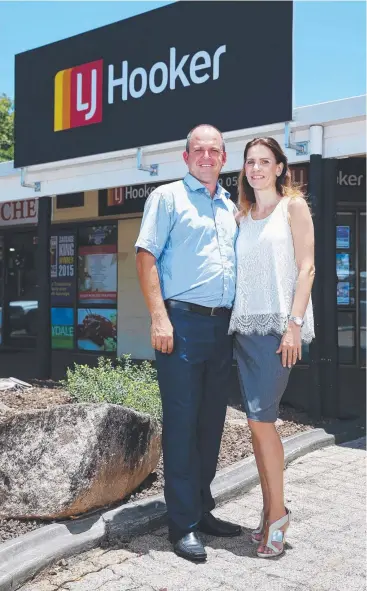  ?? Picture: BRENDAN RADKE ?? NEW NAME: Craig and Petra Gillard have rebranded their Cairns Coast Realty office at Trinity Beach to LJ Hooker Trinity Beach. They now have three LJ Hooker offices.