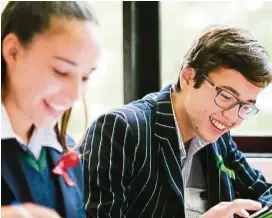  ??  ?? Students who attend high school in Australia are well positioned for entry to some of the finest universiti­es in Australia and around the world.