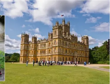  ??  ?? Highclere Castle, home of the Crawley family in Downton Abbey