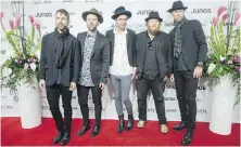  ?? THE CANADIAN PRESS ?? The Trews at the Juno Awards in 2019. Their new track I Wanna Play is a boisterous rallying cry for better times.