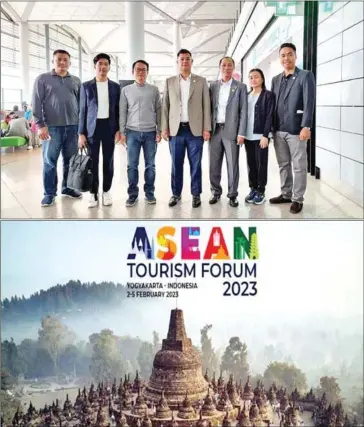  ?? TOURISM MINISTRY ?? Cambodian officials attend the ASEAN Tourism Forum (ATF) 2023 in Yogyakarta, Indonesia.