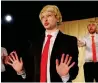  ??  ?? MUSICAL SAGA: Actor David Burchhardt performs as Donald Trump