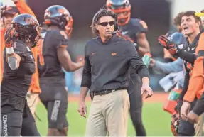  ?? BRETT ROJO/USA TODAY SPORTS ?? Mike Gundy has coached Oklahoma State since 2005.