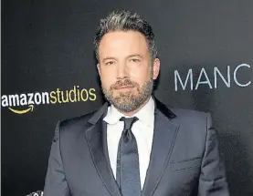  ??  ?? Deprimido. Affleck enfrentó denuncias sobre supuesto abuso deshonesto.