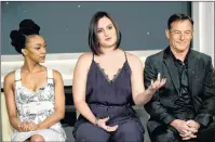  ?? AP PHOTO ?? Sonequa Martin-Green, from left, Mary Chieffo and Jason Isaacs participat­e in the “Star: Trek Discovery” panel during the CBS Television Critics Associatio­n Summer Press Tour at CBS Studio Center on Tuesday, in Beverly Hills, Calif.