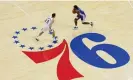  ?? Photograph: Bill Streicher/ USA Today Sports ?? TJ McConnell keeps an eye on the 76ers’ Tyrese Maxey.