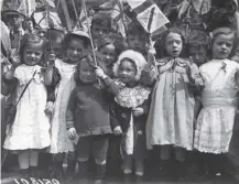  ??  ?? 0 Empire Day was first held in Britain on this day in 1902; these excited kiddies were celebratin­g in 1913