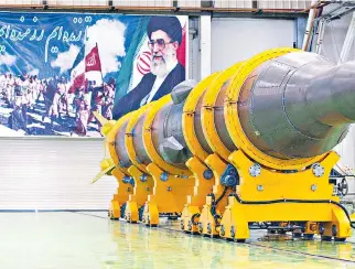  ??  ?? EE. UU. anunció en mayo su salida del acuerdo nuclear de 2015 con Irán.