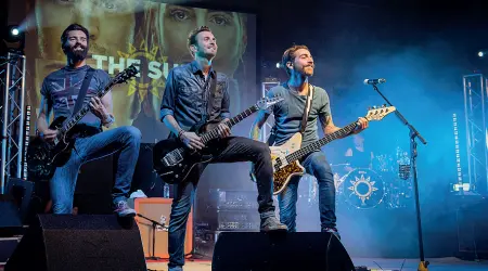  ??  ?? Live The Sun, la band vicentina di «christian rock»