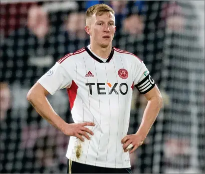  ?? ?? Robbie McCrorie was left smarting after 5- 0 Premiershi­p defeat to third- place Hearts at Tynecastle