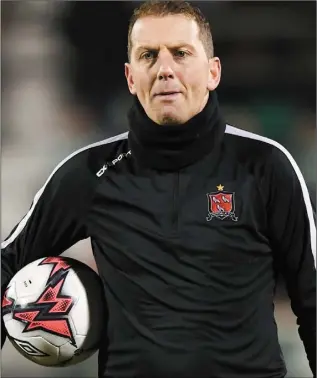  ??  ?? Vinny Perth remains the favourite to take over as Dundalk boss.