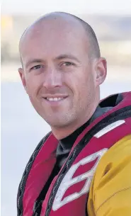  ??  ?? RNLI member Chris Page