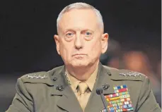  ?? FOTO: DPA ?? Neuer Chef im Pentagon: Der ehemalige General James Mattis.