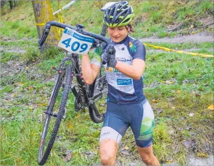  ?? Photo / Page Imagery ?? Sammie Maxwell, 16, pictured here competing in cyclocross, has been selected to represent New Zealand at the Youth Summer Olympics in Buenos Aires in October.