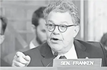  ?? JARRAD HENDERSON, USA TODAY ?? Ex- Saturday Night Live comedian Al Franken has served as a Minnesota senator since 2008.