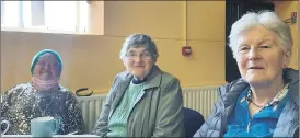  ?? (Pic: Marian Roche) ?? Alice Cronin, Nellie Ryan and Eileen Hennessy, all from Galbally, who were spotted in Canon Sheehan Resource Centre on Tuesday.