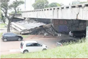  ?? Sérgio Lima/AFP ?? Incidente aconteceu seis anos após o Tribunal de Contas do DF destacar a necessidad­e de reparo e manutenção urgente do local