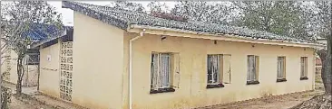  ?? ?? (LEFT) Damaged asbestos roofing which was later replaced by Microproje­cts.