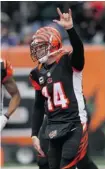  ?? John Grieshop/getty Images/files ?? Andy Dalton of the Cincinnati Bengals set a franchise record with 4,296 passing yards.