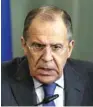  ??  ?? Lavrov: I cannot believe that such an event involving three European countries escaped the attention of the media.
