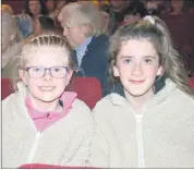  ?? (Pic: John Ahern) ?? Roisin and Soraya Fanning from Fermoy, who were brilliantl­y entertaine­d in the Palace Theatre last Saturday night.