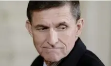  ?? TRIBUNE NEWS SERVICE ?? Trump dismissed Michael Flynn as national security adviser on Monday.