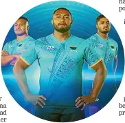  ?? ?? Moana Pasifika unveil their first Super Rugby jersey ahead of their maiden season in 2022.