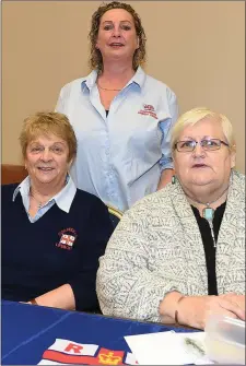  ??  ?? Ann Levins, Karen McBride and Deirdre Delaney at the coffee morning in St. Peters Parish hall in aid of Clogherhea­d Lifeboat.