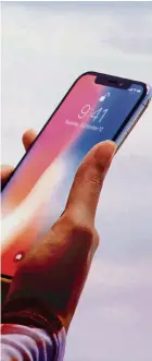  ?? KEYSTONE ?? Cupertino das iPhone X.