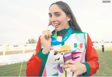  ?? MEXSPORT ?? EXPERIENCI­A. Tamara Vega ya sabe lo que es ganar una medalla en Juegos Centroamer­icanos, tras sus dos platas obtenidas hace cuatro años en Veracruz.