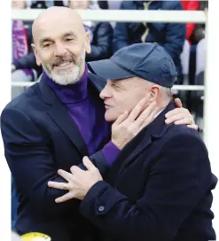  ?? SESTINI ?? Stefano Pioli e Beppe Iachini, prima di Fiorentina-Empoli del 2018