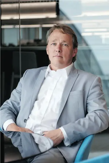  ?? GALIT RODAN / BLOOMBERG ?? Bruce Linton, chief executive officer of Canopy Growth, is launching a new venture capital firm for investing in the burgeoning cannabis sector.