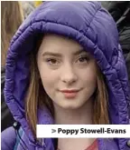  ??  ?? Poppy Stowell-Evans