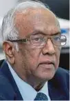  ??  ?? Tan Sri Ramon Navaratnam