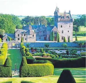  ??  ?? The beautiful Guthrie Castle, near Forfar, scene of many weddings.